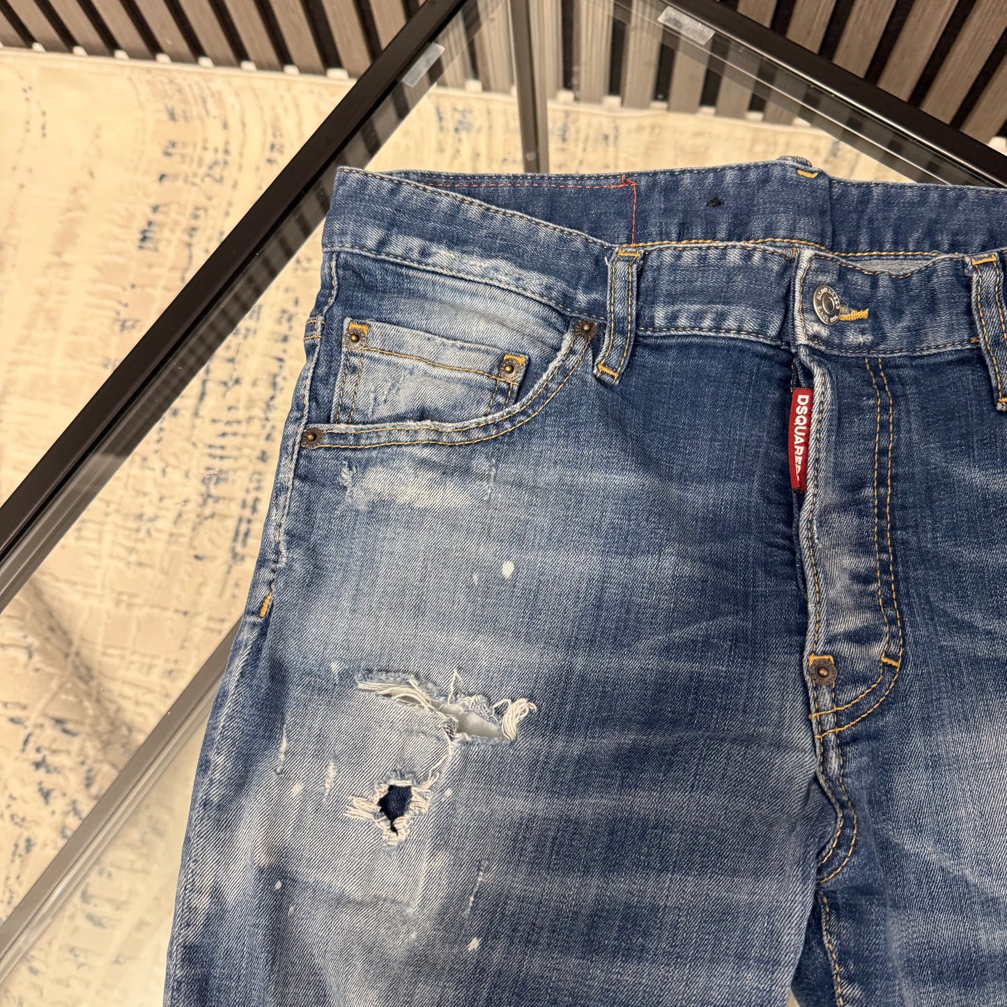 DSQ Blue Slim Jeans
