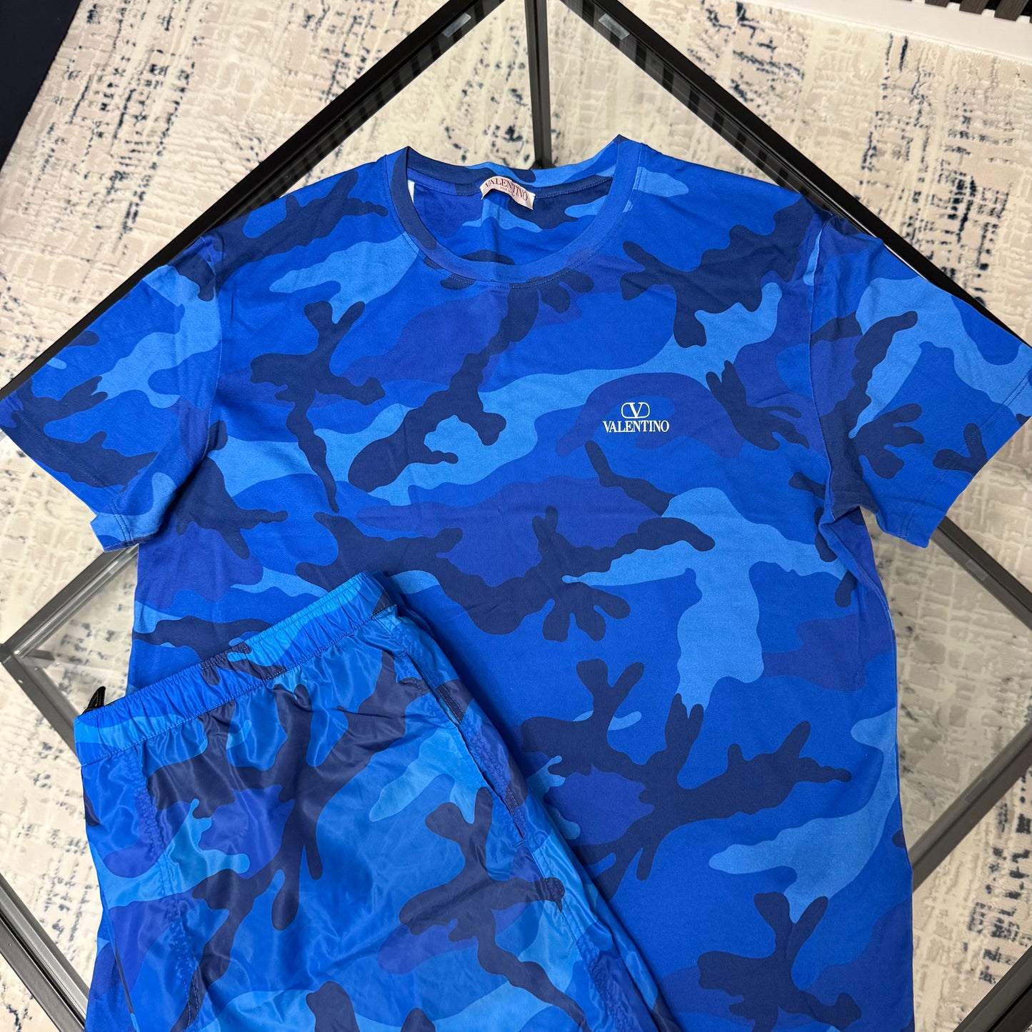 Blue Camo Twinset