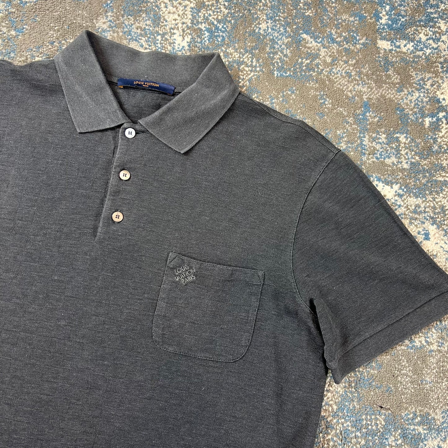 Dark Grey Damier Polo