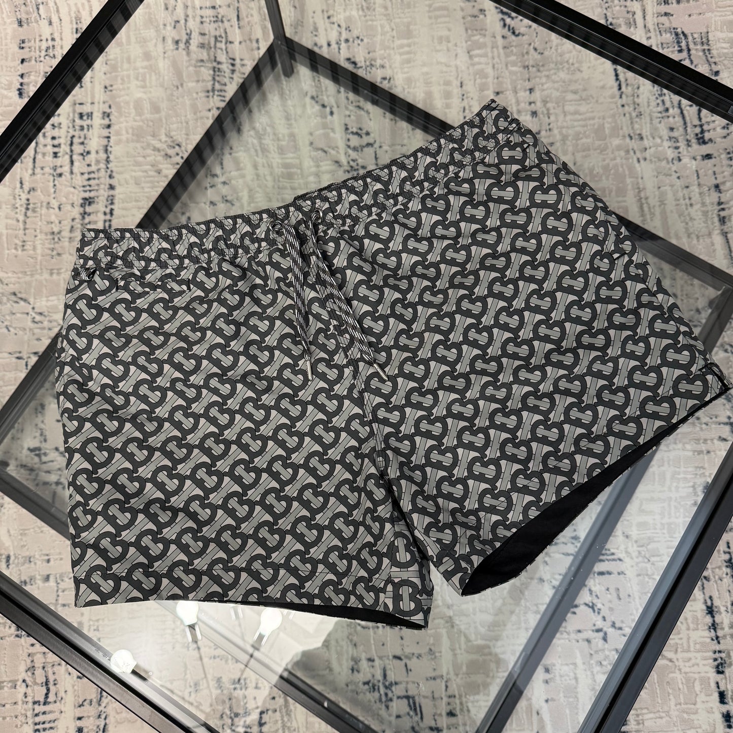 Grey B Logo SwimShorts