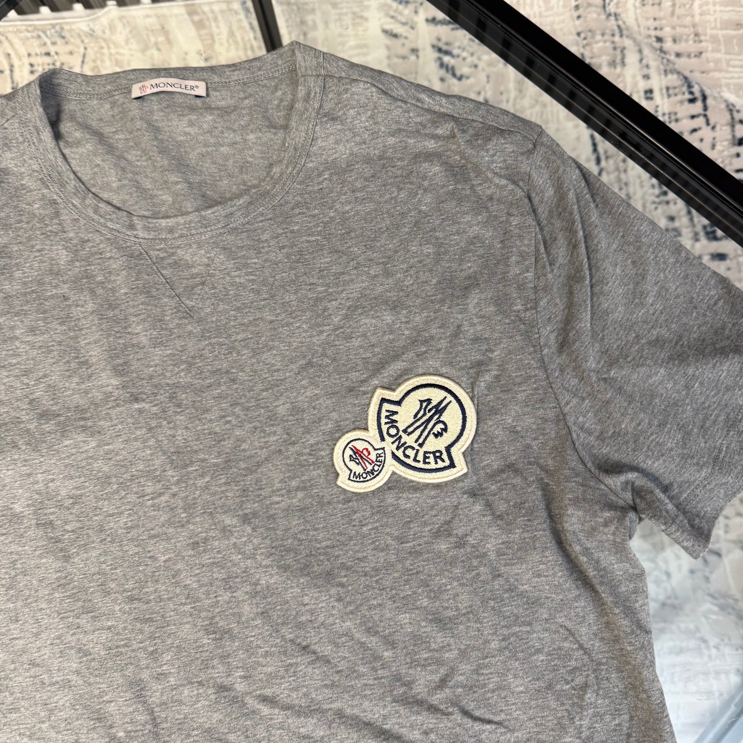 Double Badge Grey T-Shirt