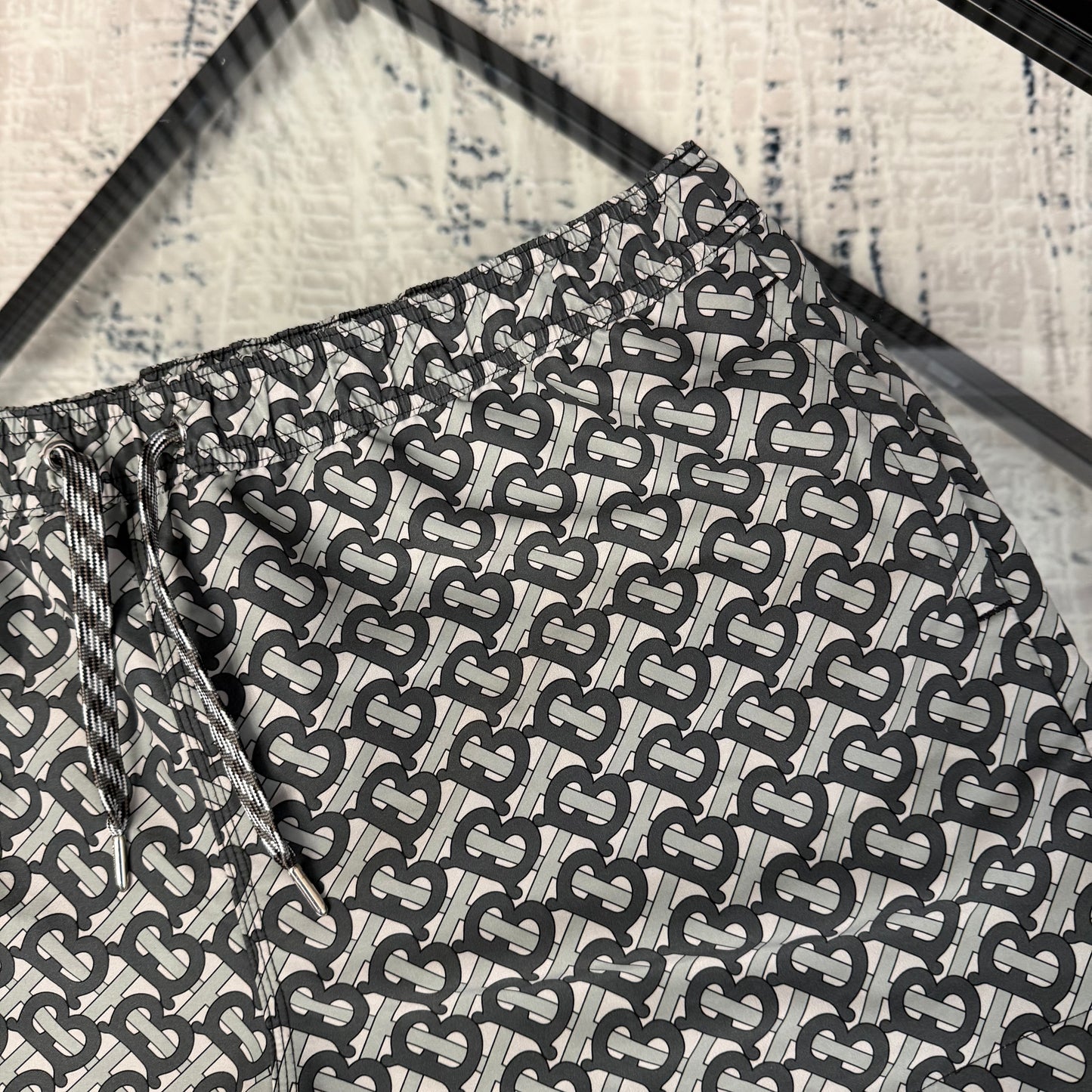 Grey B Logo SwimShorts