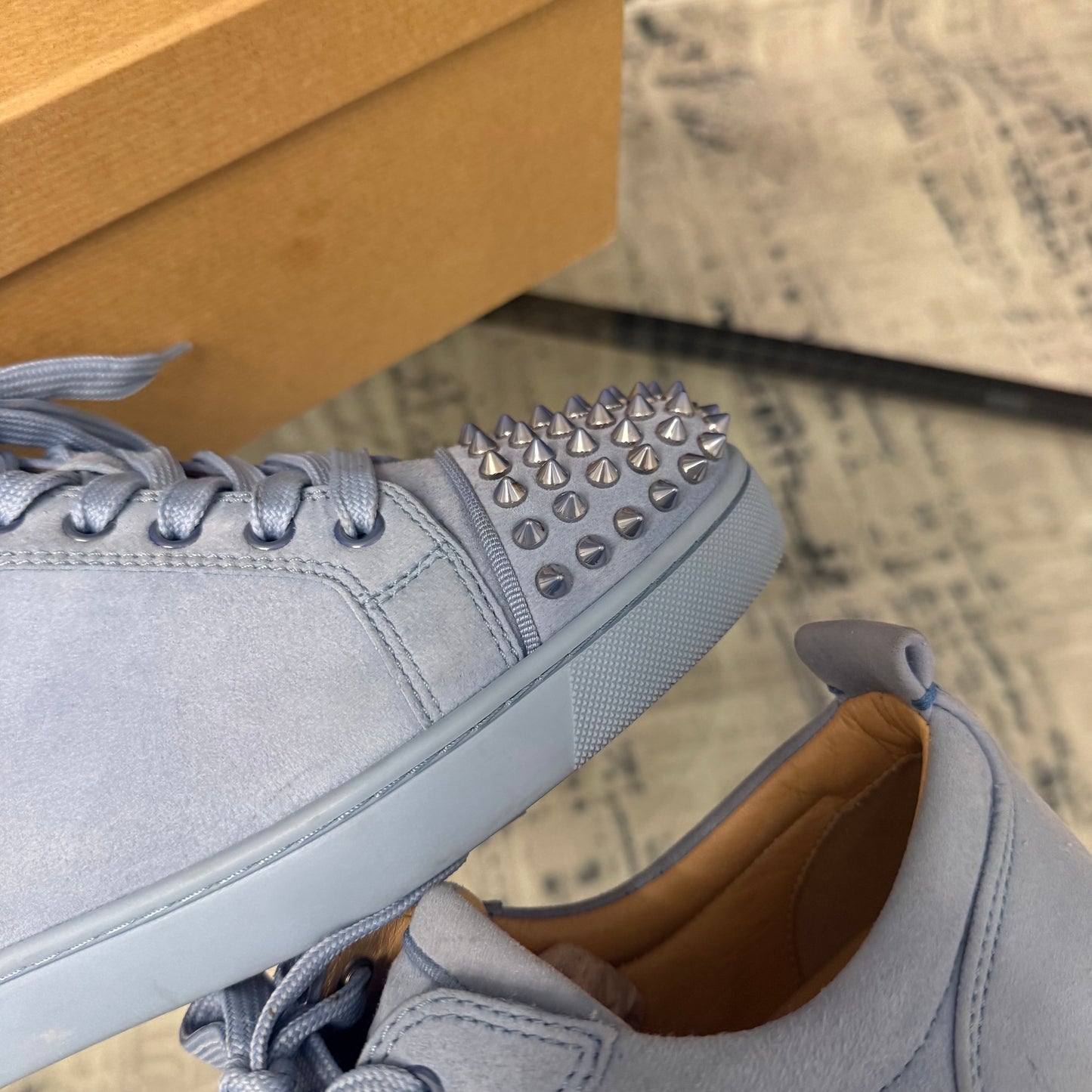 Baby Blue Junior Suede Spike
