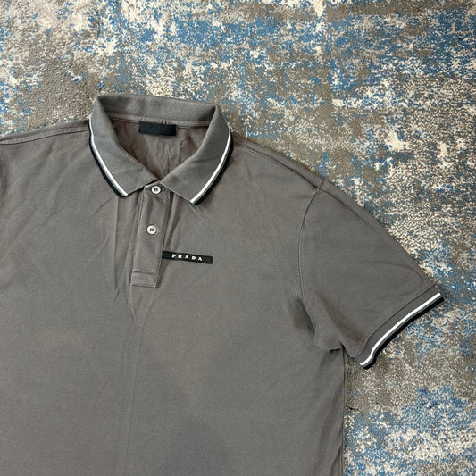 Grey Strip Polo