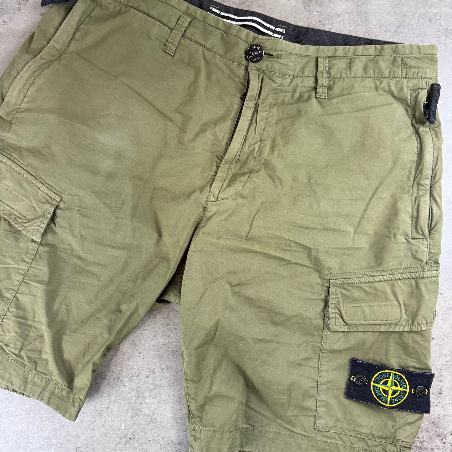 Olive Green Cargo Shorts