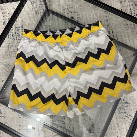 Yellow/White SwimShorts