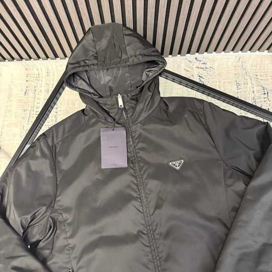 Black Nylon Padded Jacket