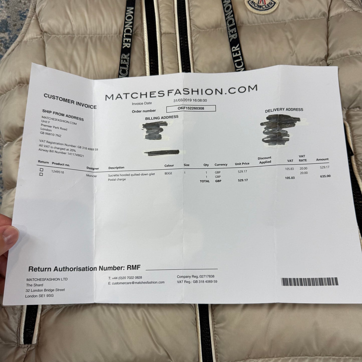 Women’s Beige Gilet