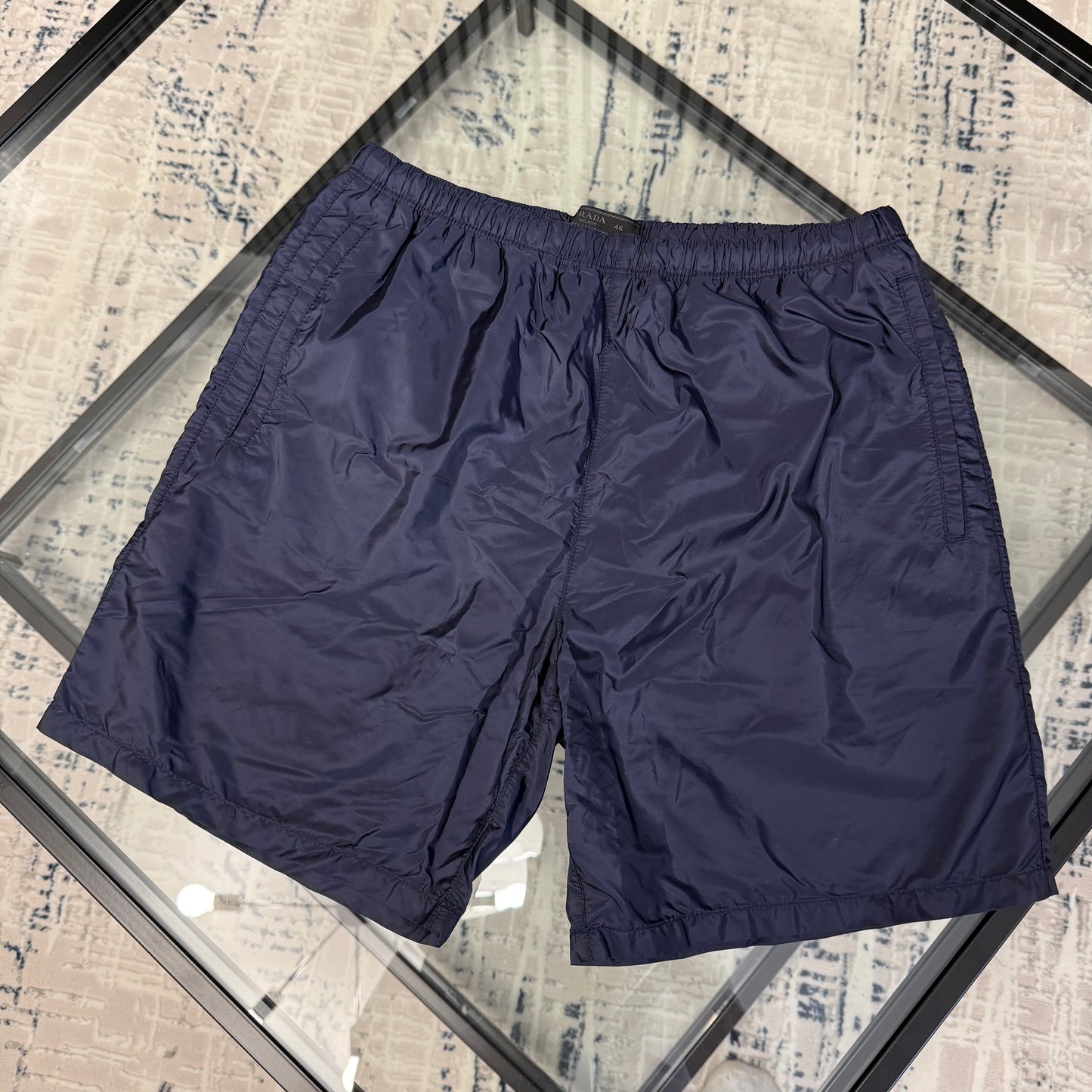 Navy Plaque SwimShorts