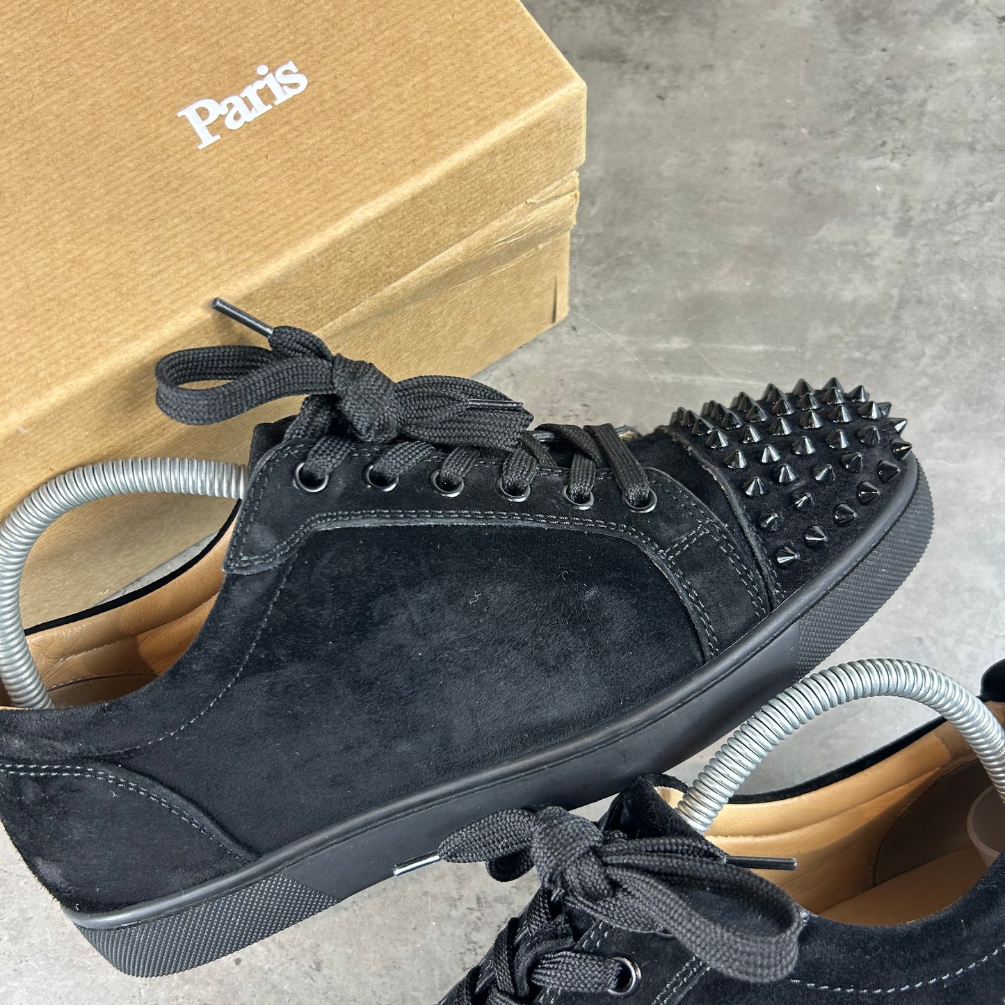 Junior Suede Spike Black