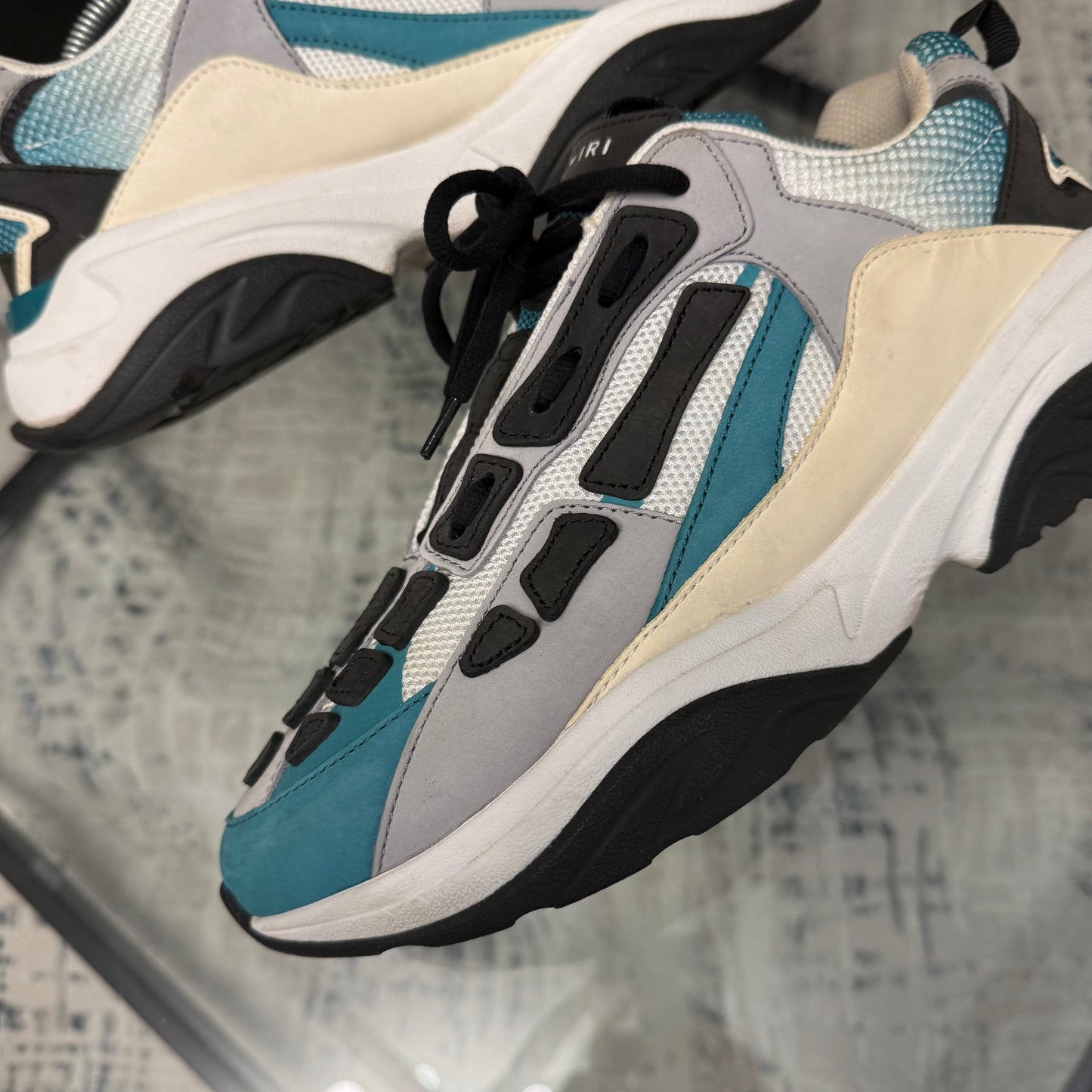 Blue/Grey Bone Runner