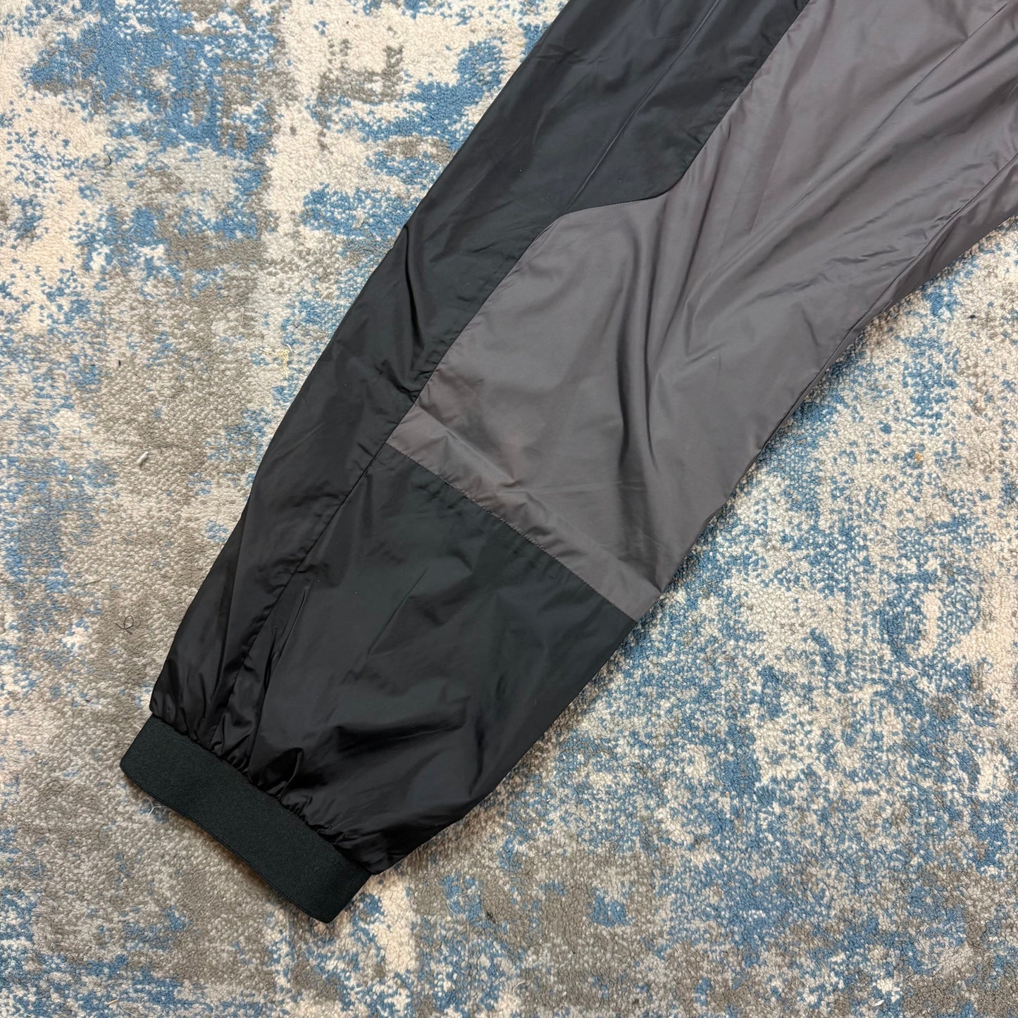 Nylon Grey/Black Track Bottoms