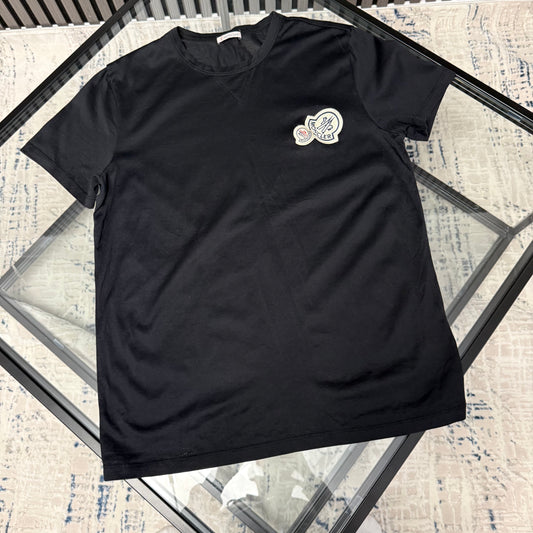 Black Double Badge T-Shirt