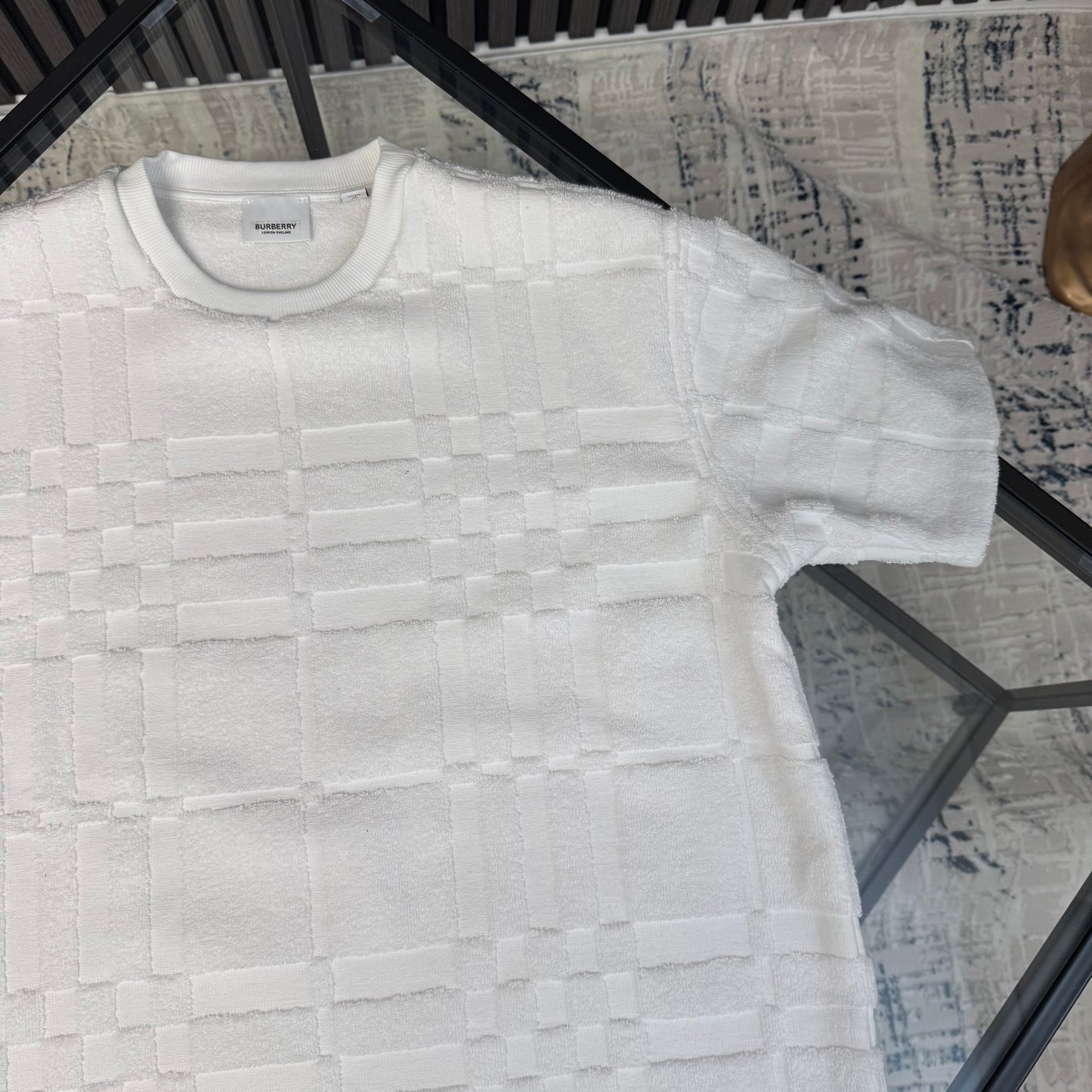 White Toweling T-Shirt