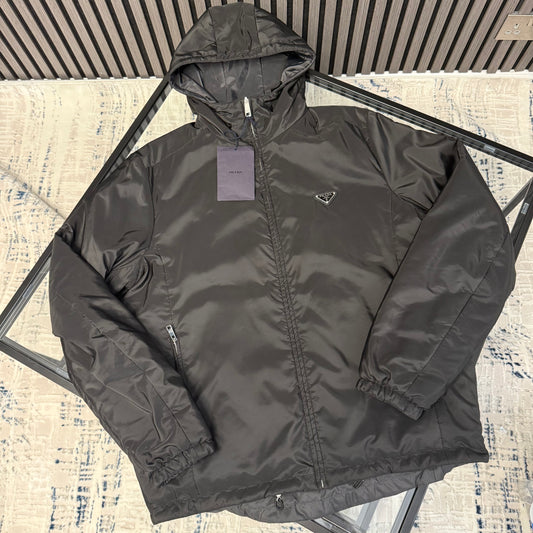 Black Nylon Padded Jacket