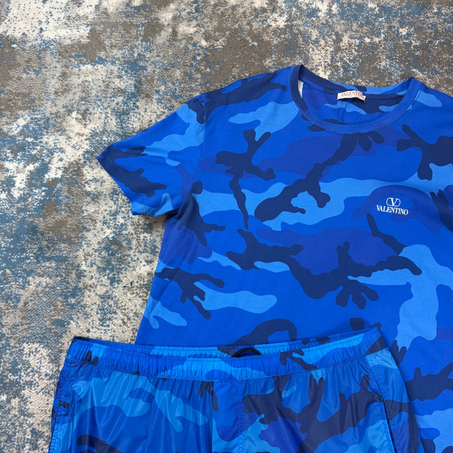 Blue Camo Twinset