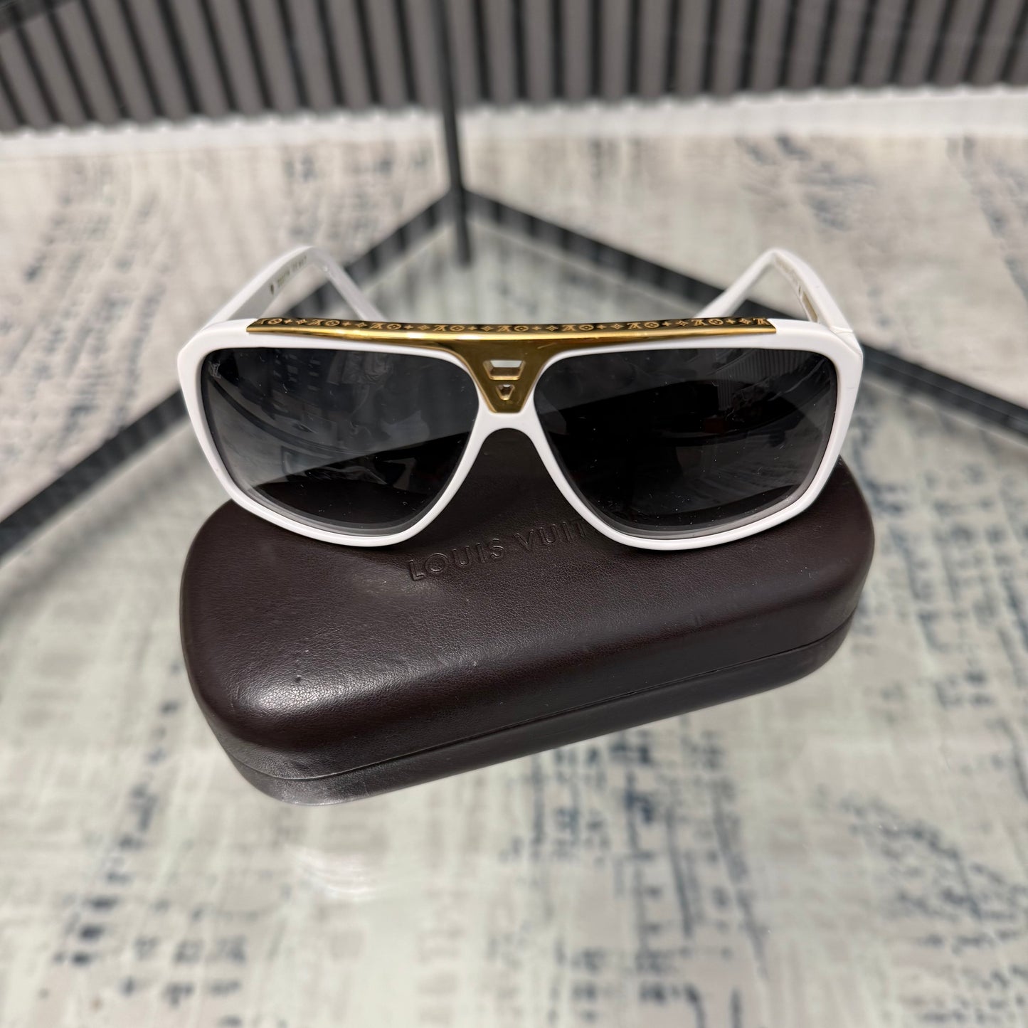 White Evidence Sunglasses
