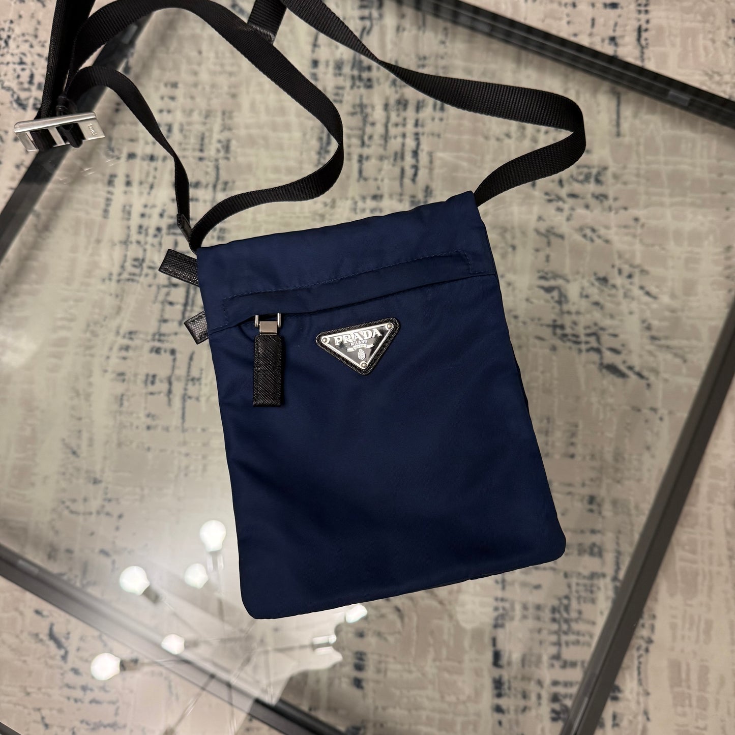 Navy Side Pouch