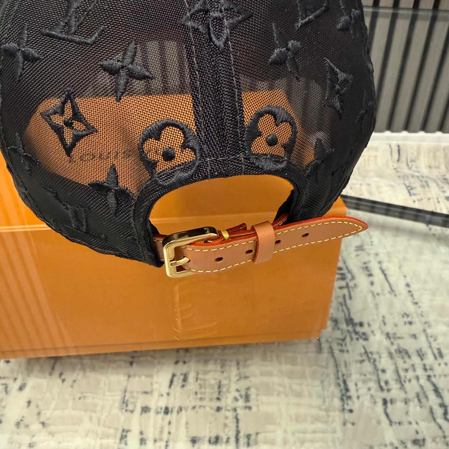 Black Monogram Cap