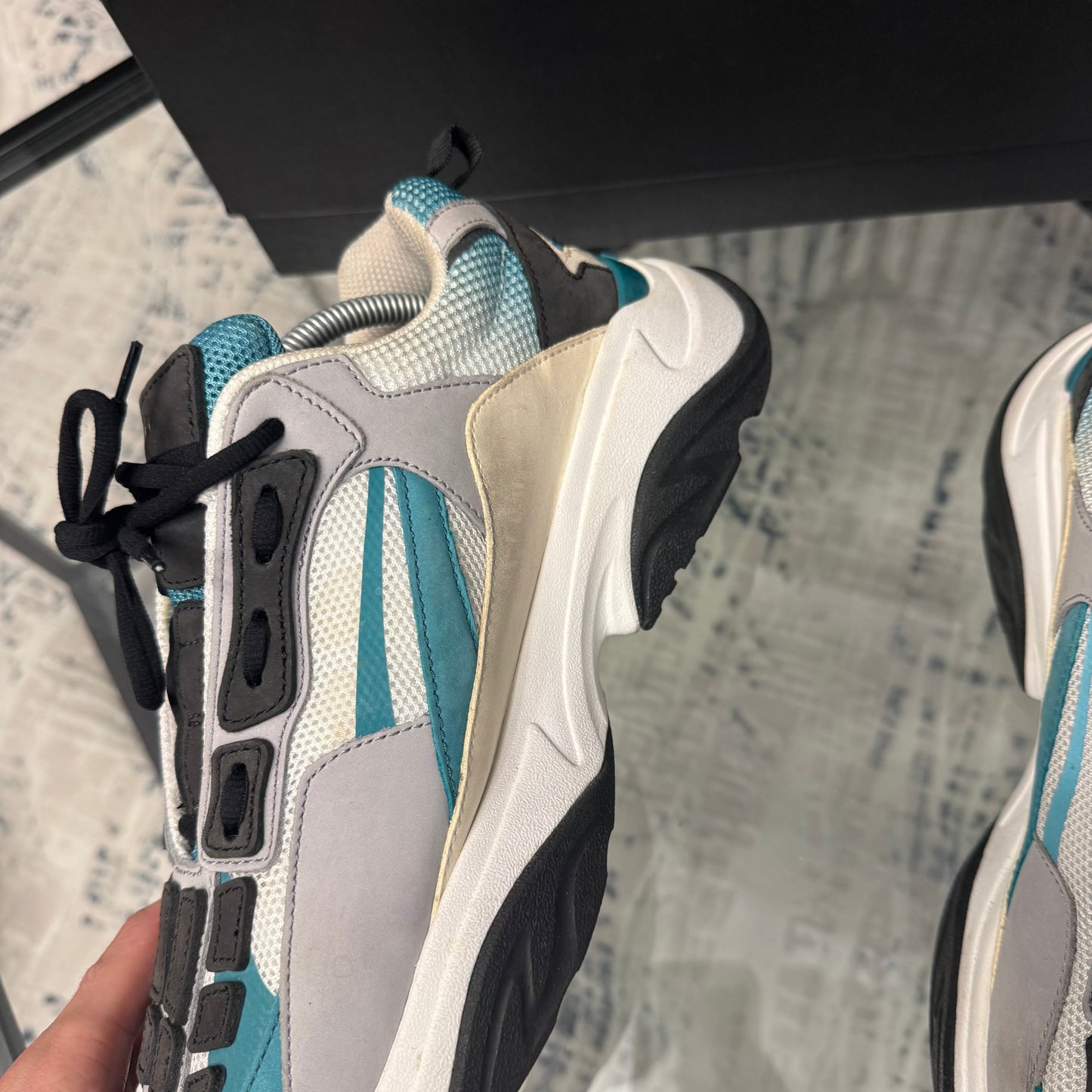 Blue/Grey Bone Runner