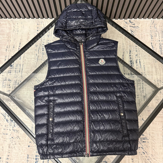 Navy Down Gilet