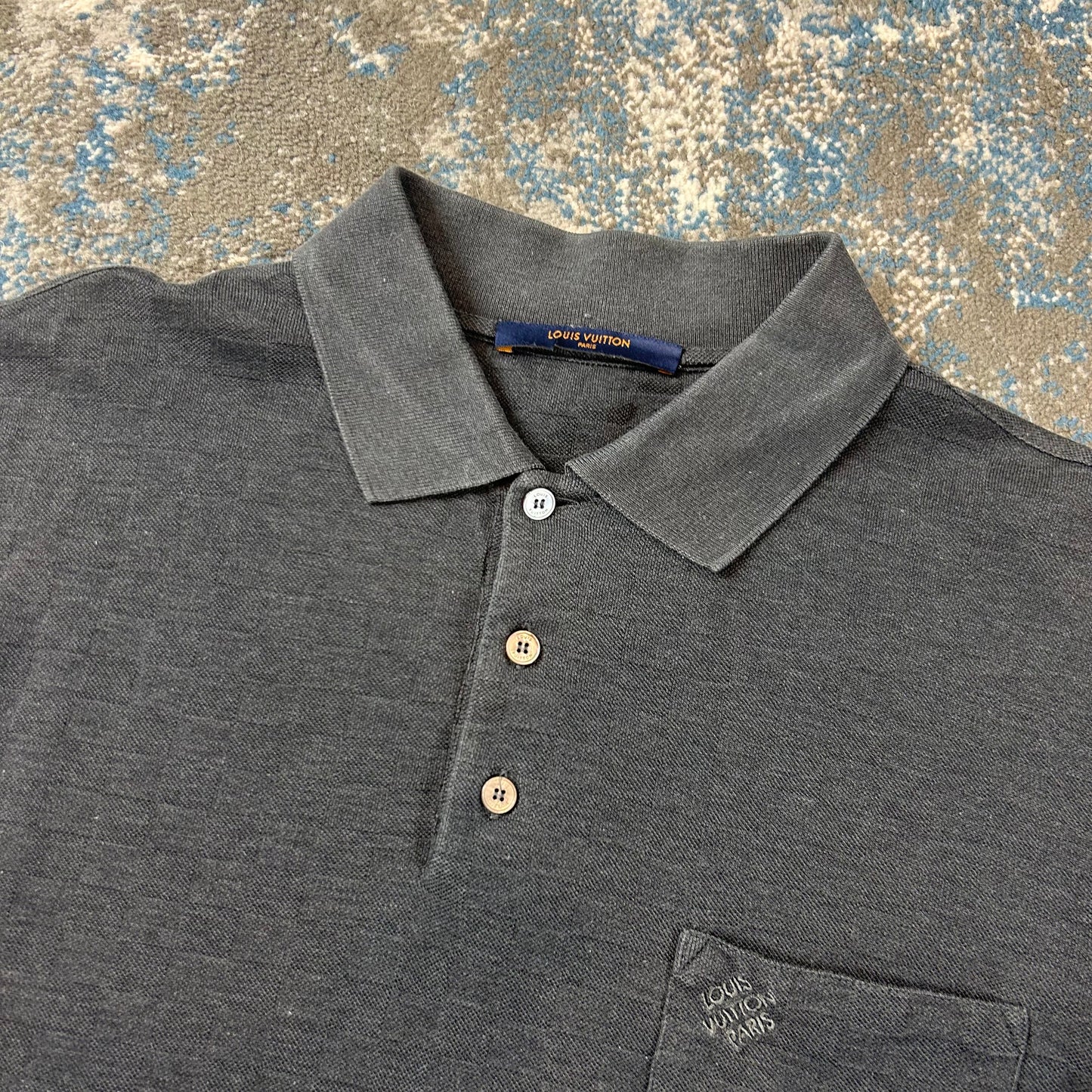 Dark Grey Damier Polo