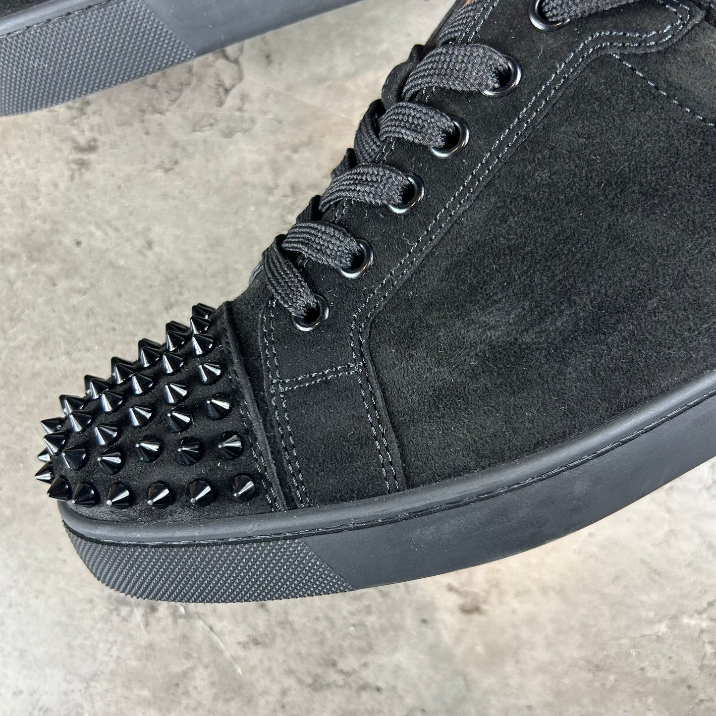 Junior Suede Black Spikes