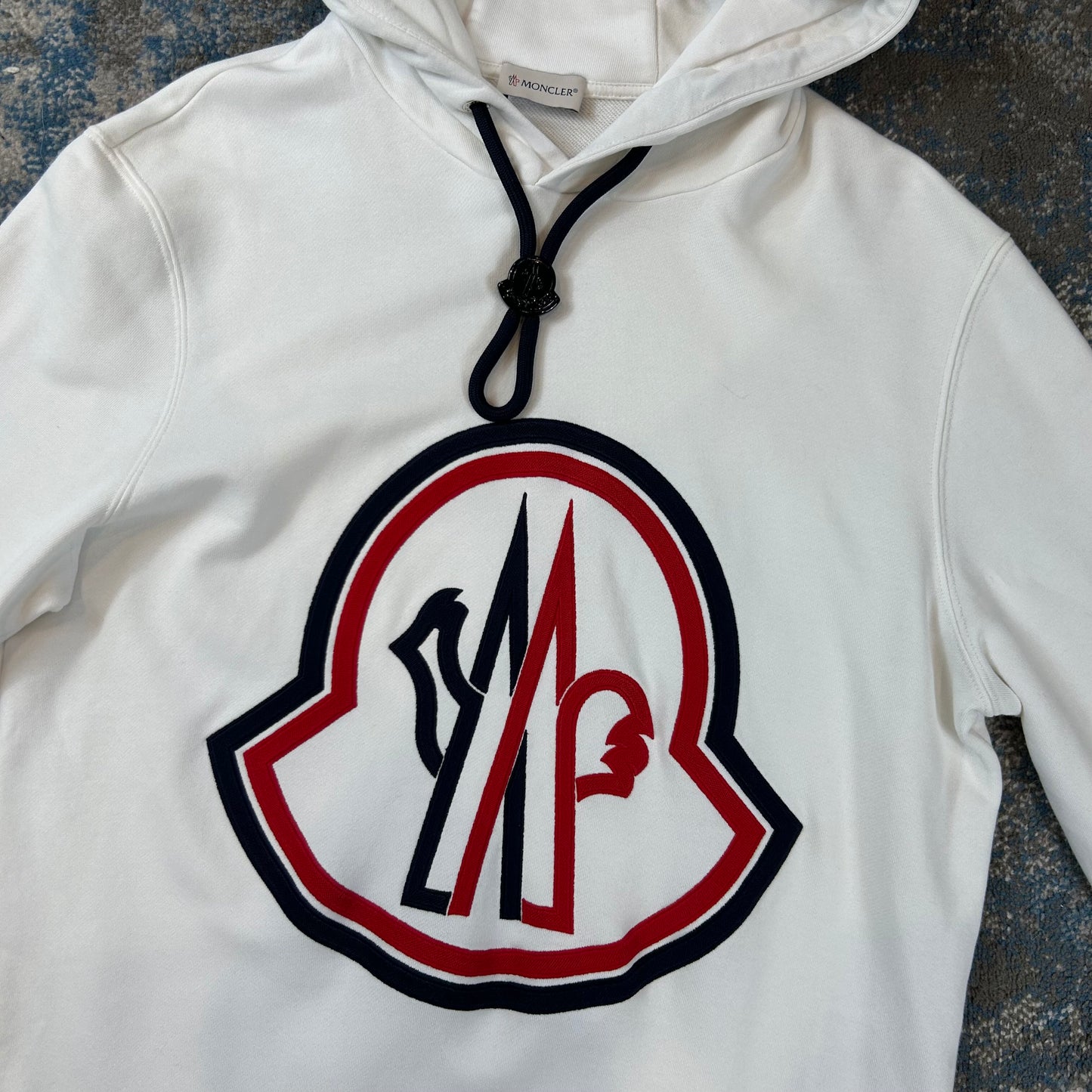 White Logo Hoodie