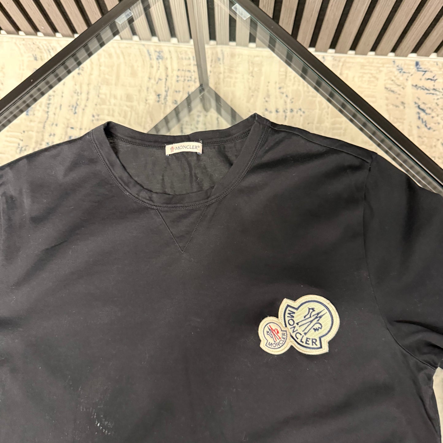 Black Double Badge T-Shirt