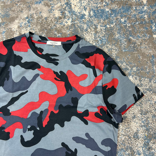 Blue/Red Camo T-Shirt