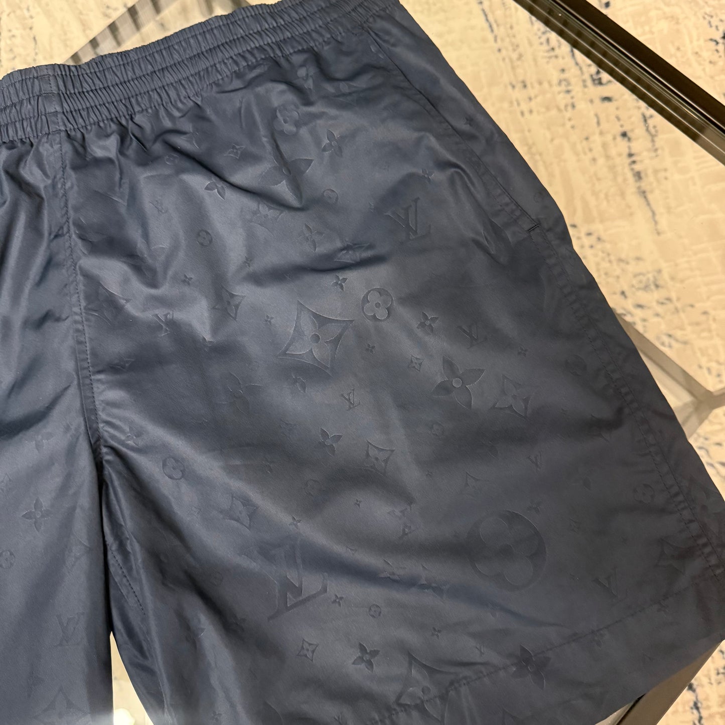 Navy Waterfront SwimShorts