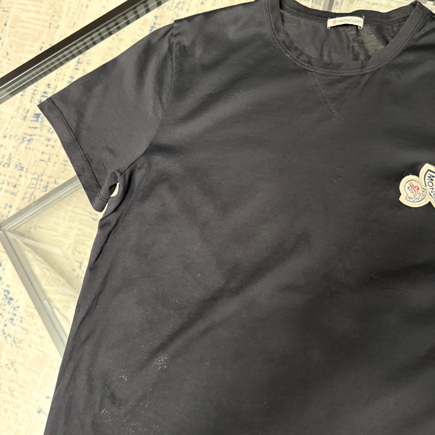 Black Double Badge T-Shirt