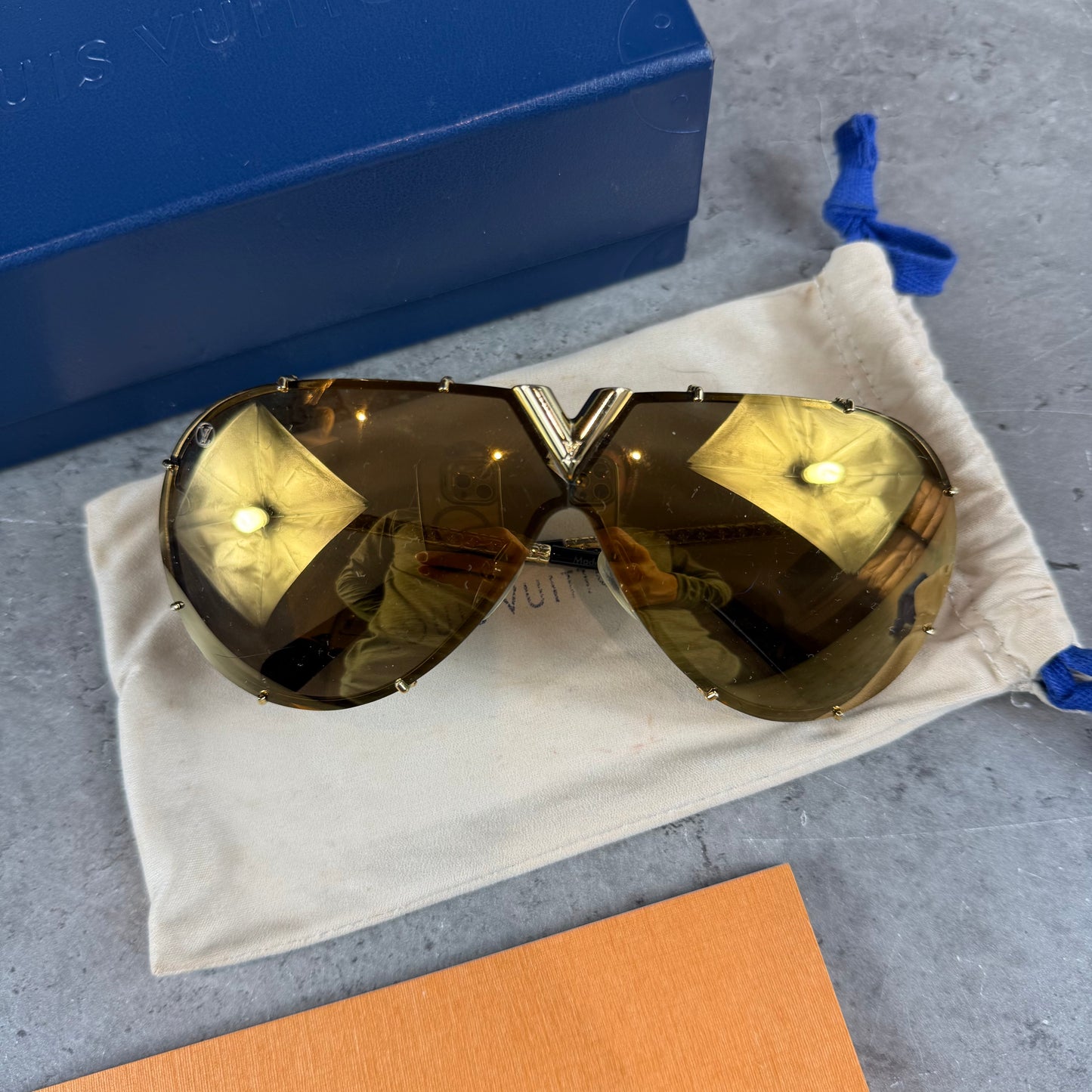 Gold Drive Sunglasses