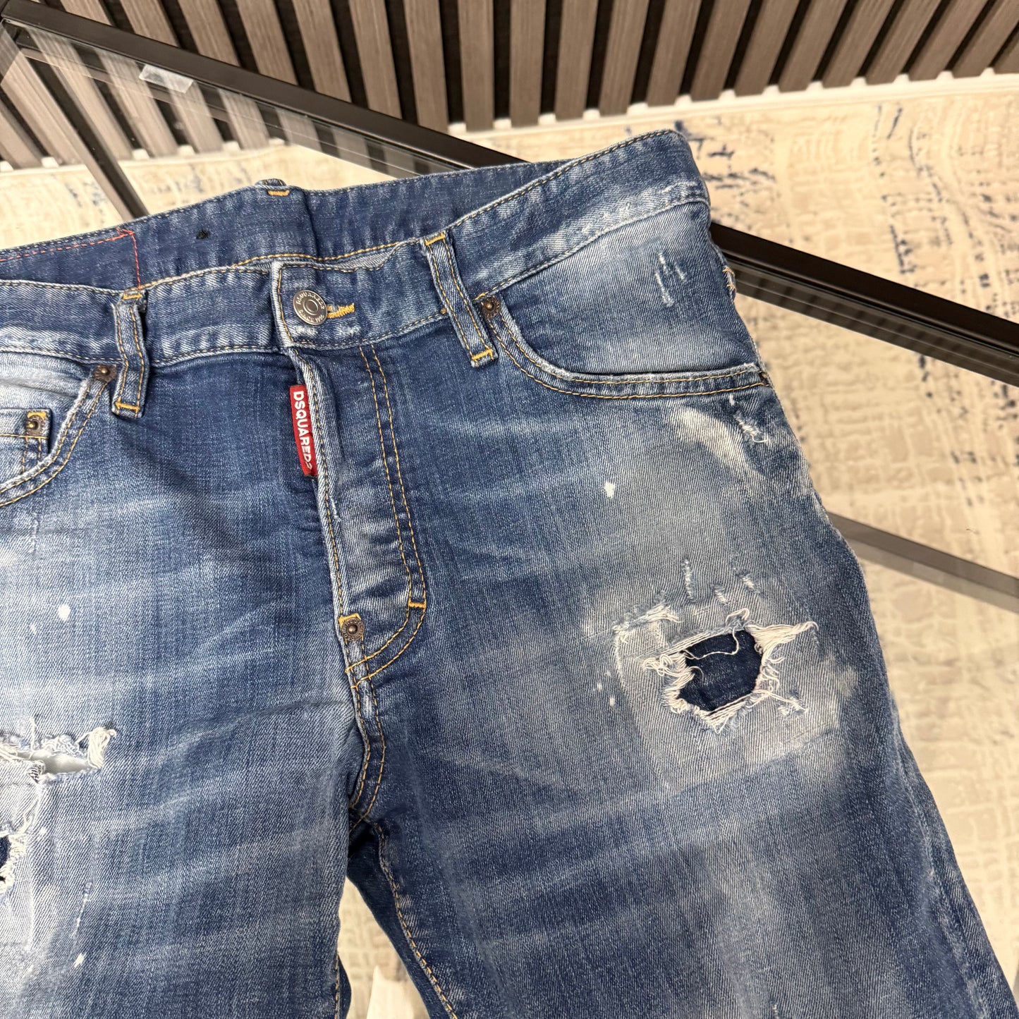 DSQ Blue Slim Jeans