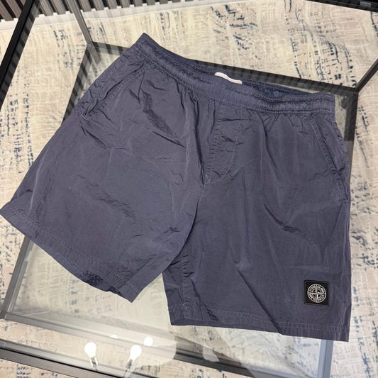 Navy Metal SwimShorts