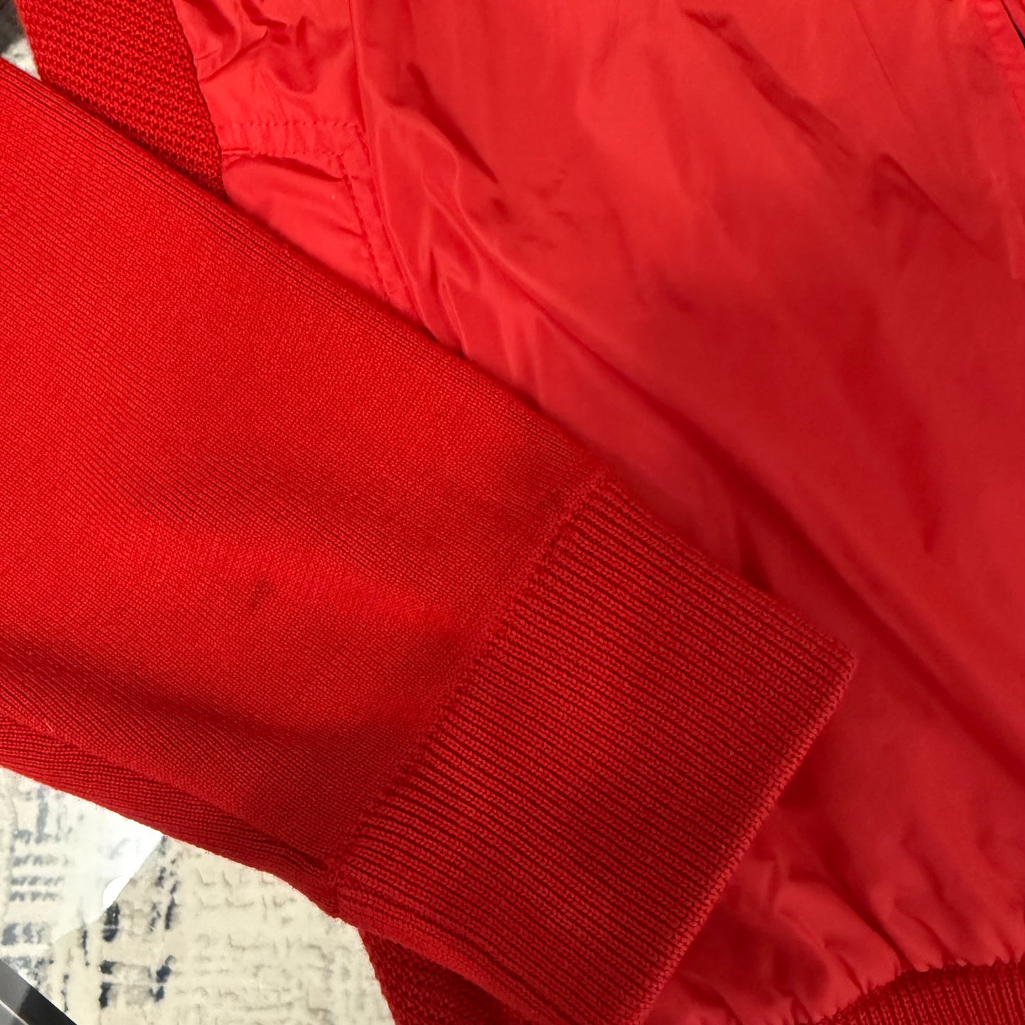 Red Quilted Hoodie