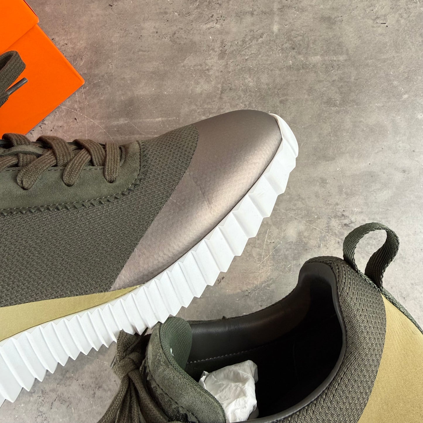 Olive Bounce Sneaker