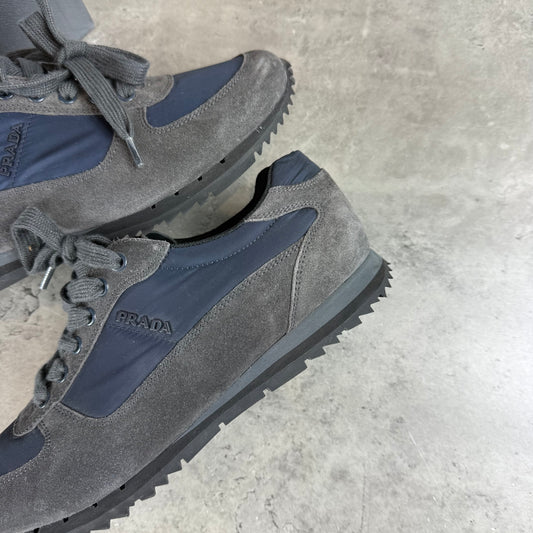 Navy/Grey Suede Trainer