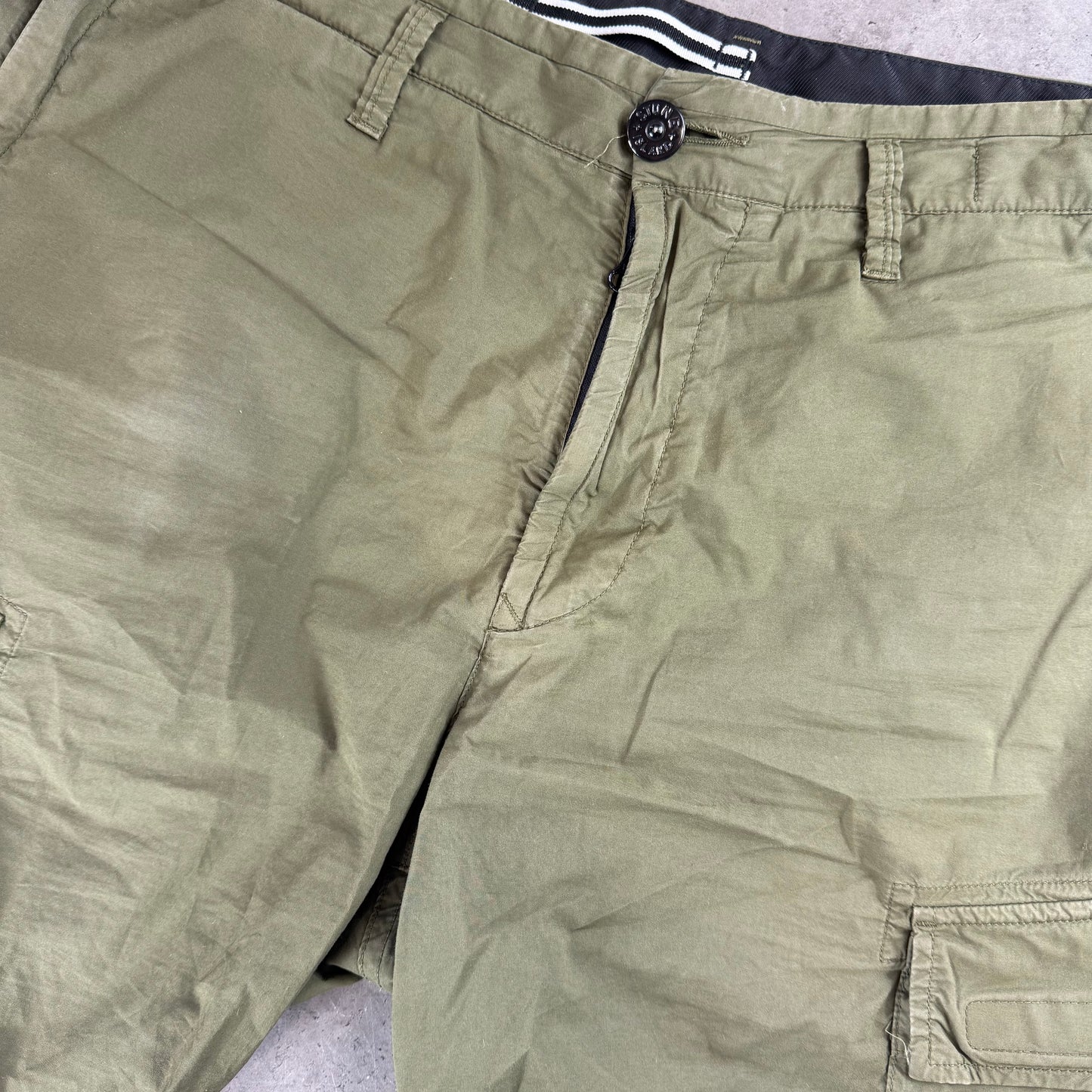 Olive Green Cargo Shorts